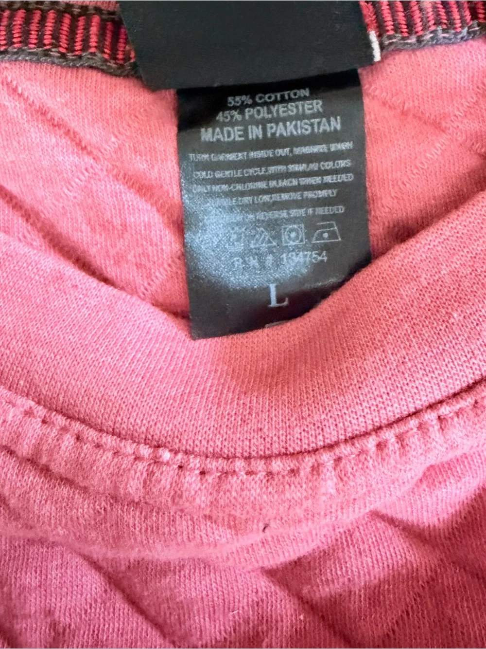 Sea isle Quilted Pink Pullover Sweatshirt large Sweater beach vacation gifts